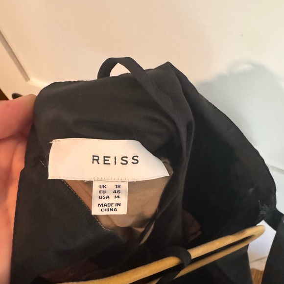 REISS Natalia Colorblock Cotton Maxi Dress size 14 - Picture 9 of 12